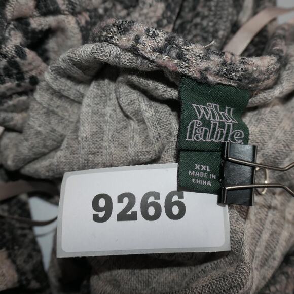 Wild Fable Sweater Wrap Womens XL Brown Snake Print V Neck Cropped Tie Waist - Picture 11 of 11